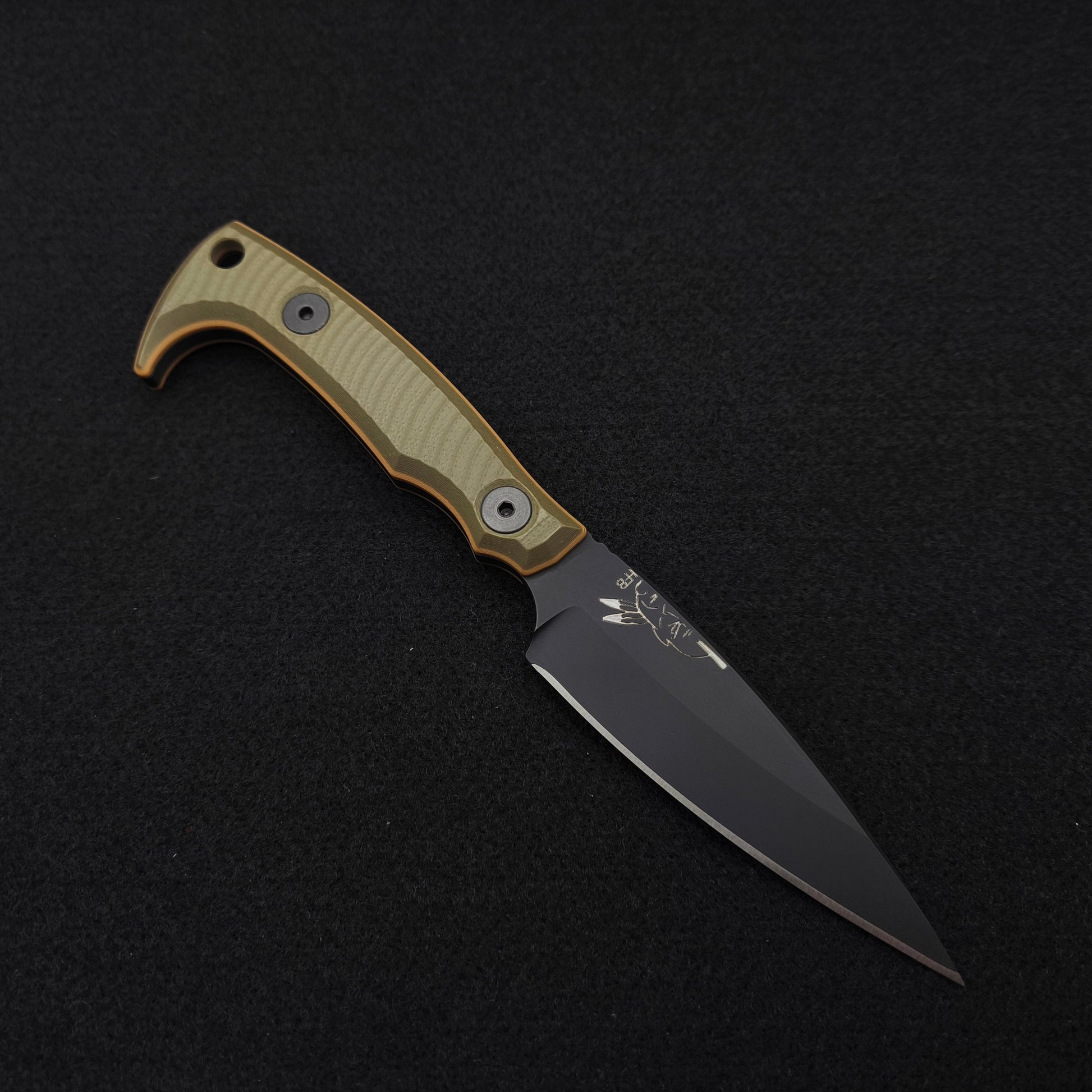 Half Face Blades Special K HFB-X-KBD Collab - OD Green Over Coyote G10 1