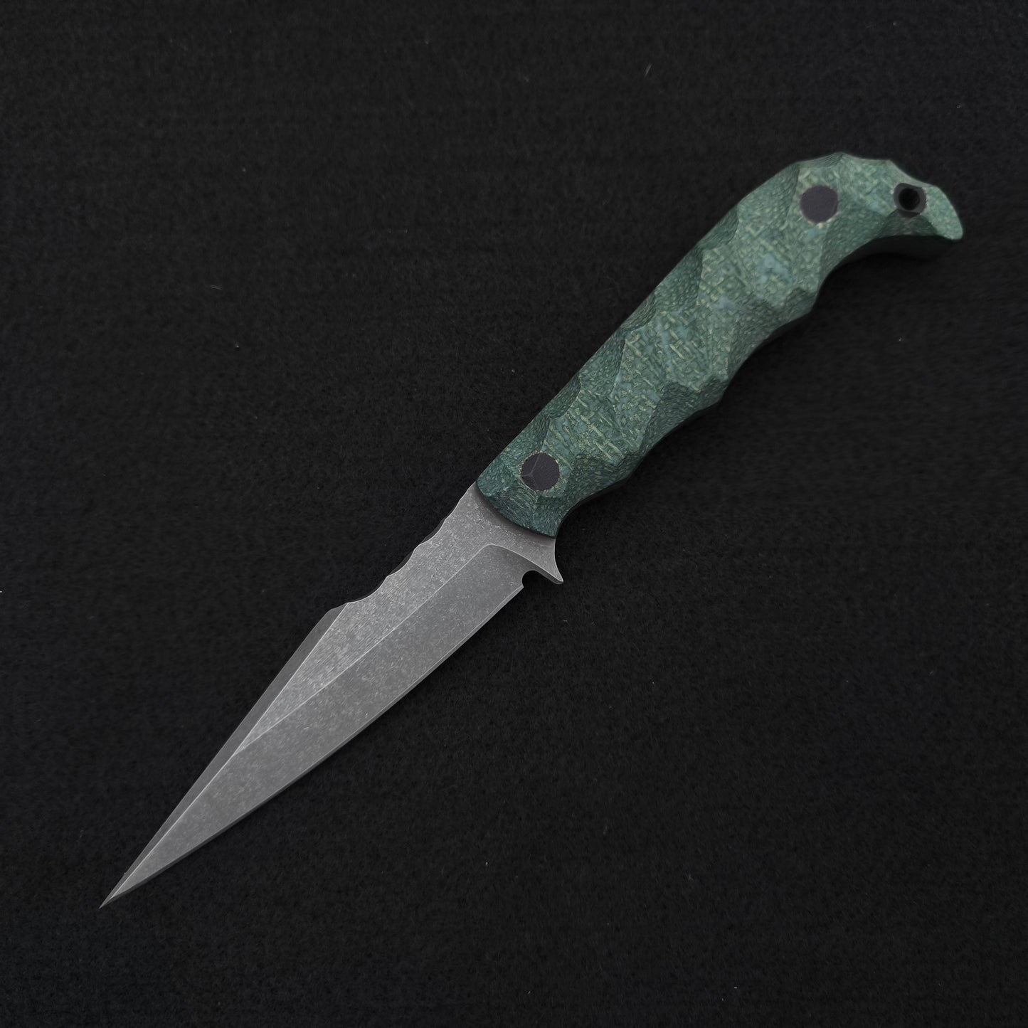 Half Face Blades Senator Juniper Green Jute Micarta