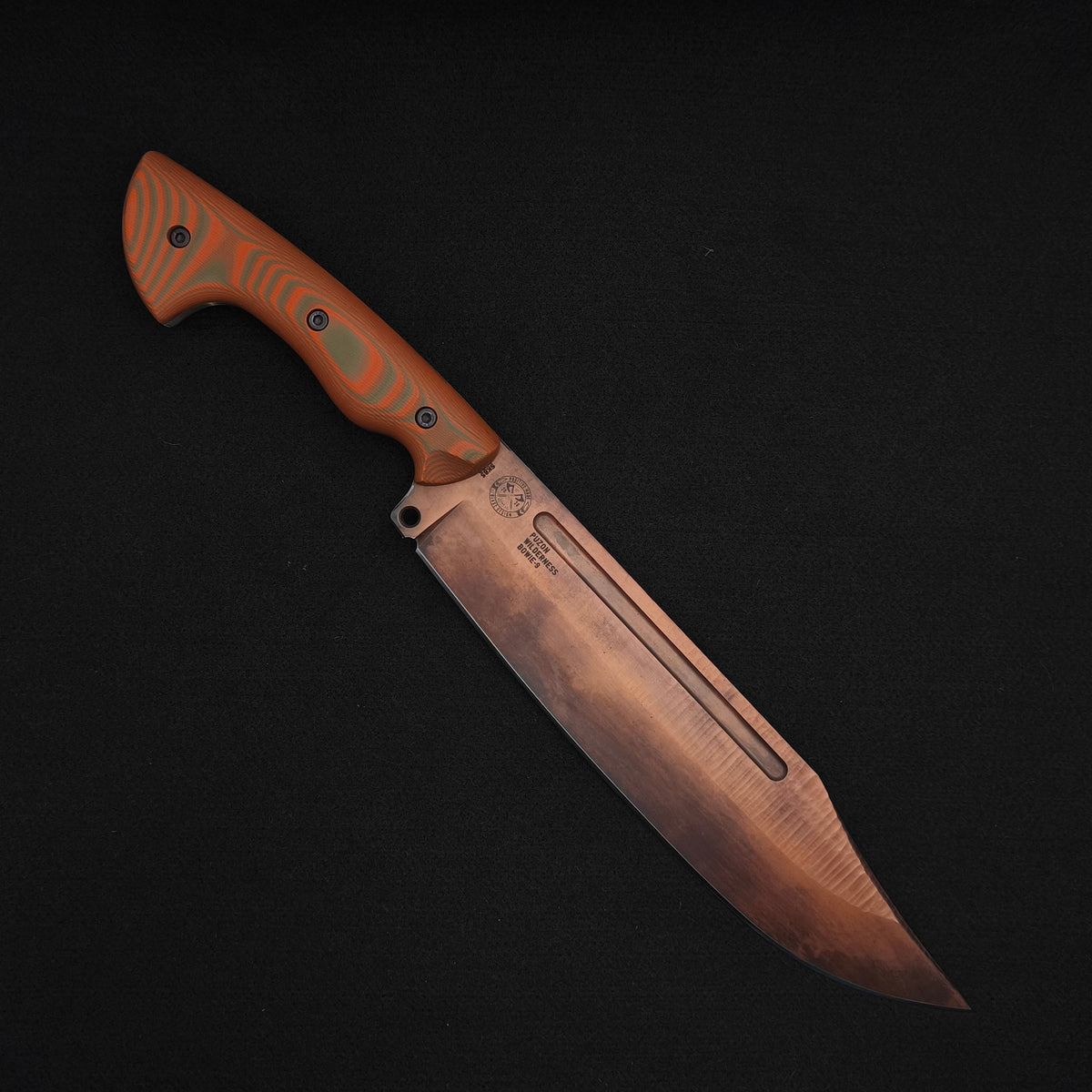 Work Tuff Gear PWB-9-NC (SK85), Rugged Vintage Copper, Hunter Orange Camo G10 - Special Edition 3