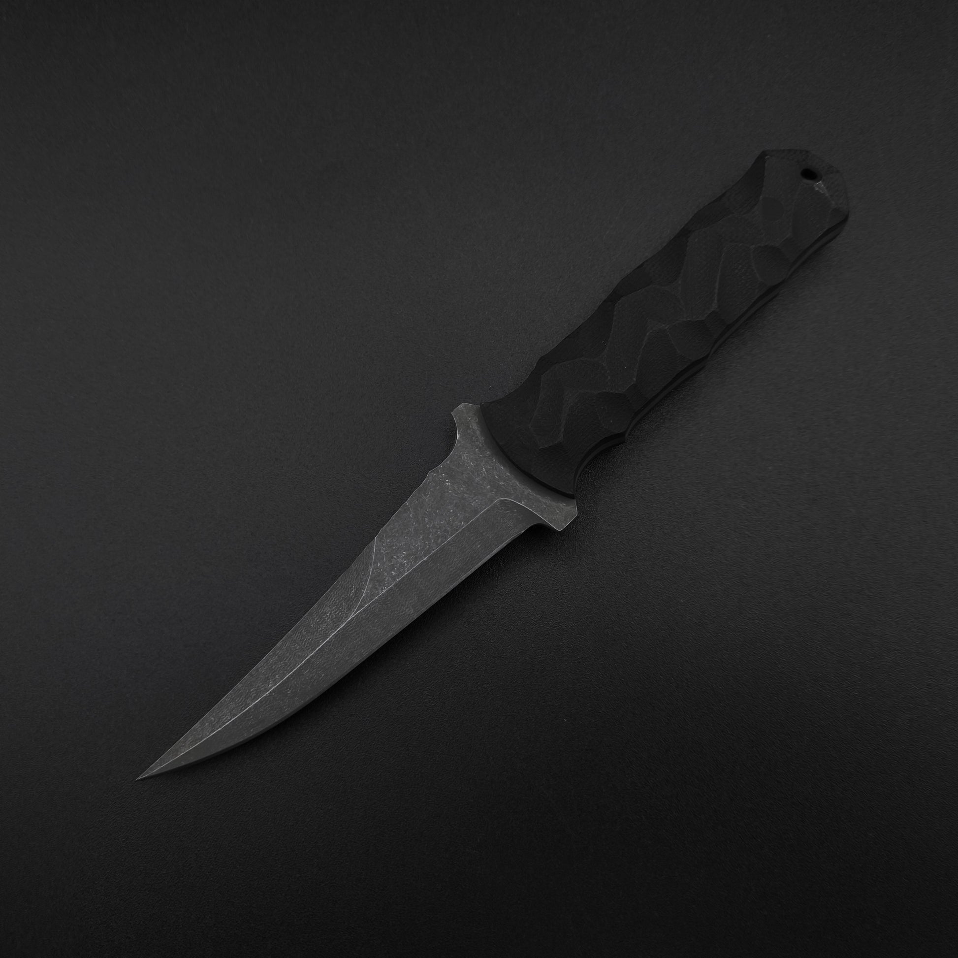 Half Face Blades Combat Filet Black G10, stonewashed 2