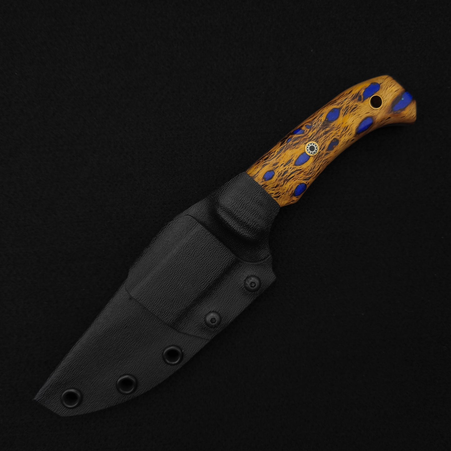 Half Face Blades Tosahwi, Cholla and Blue Lapis Inlay in Resin