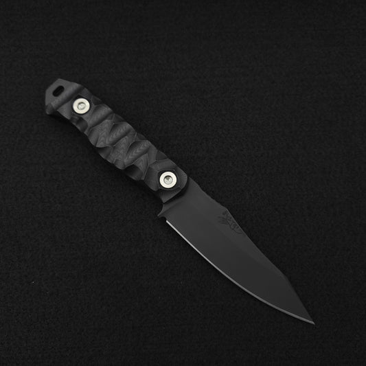Half Face Blades Field Knife Jr Black G10, Armor Black 1