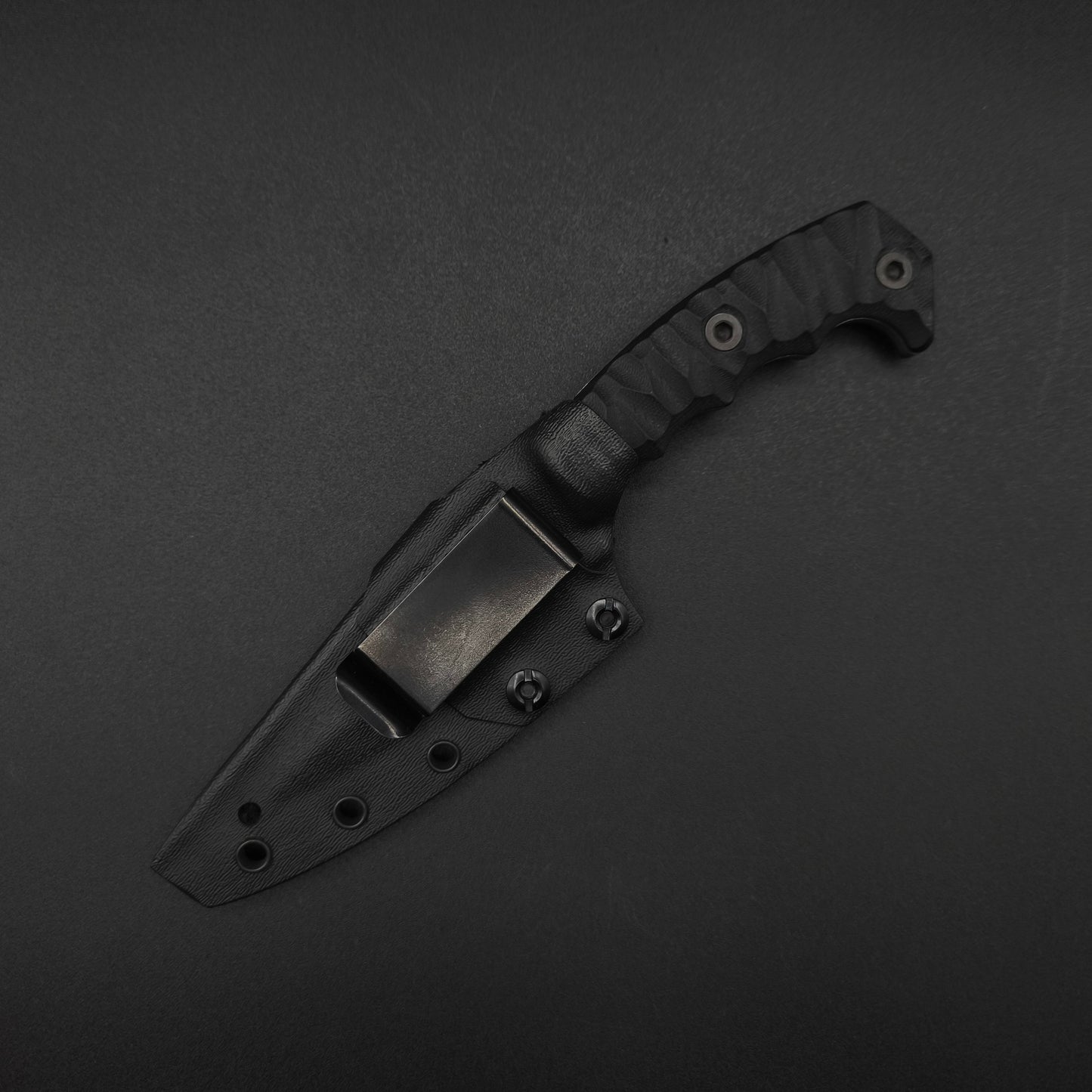 Half Face Blades HUMINT 4" Black G10, stonewashed 4