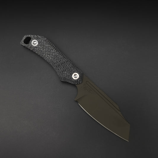 Half Face Blades Saxon Black Canvas Micarta, OD Green 1