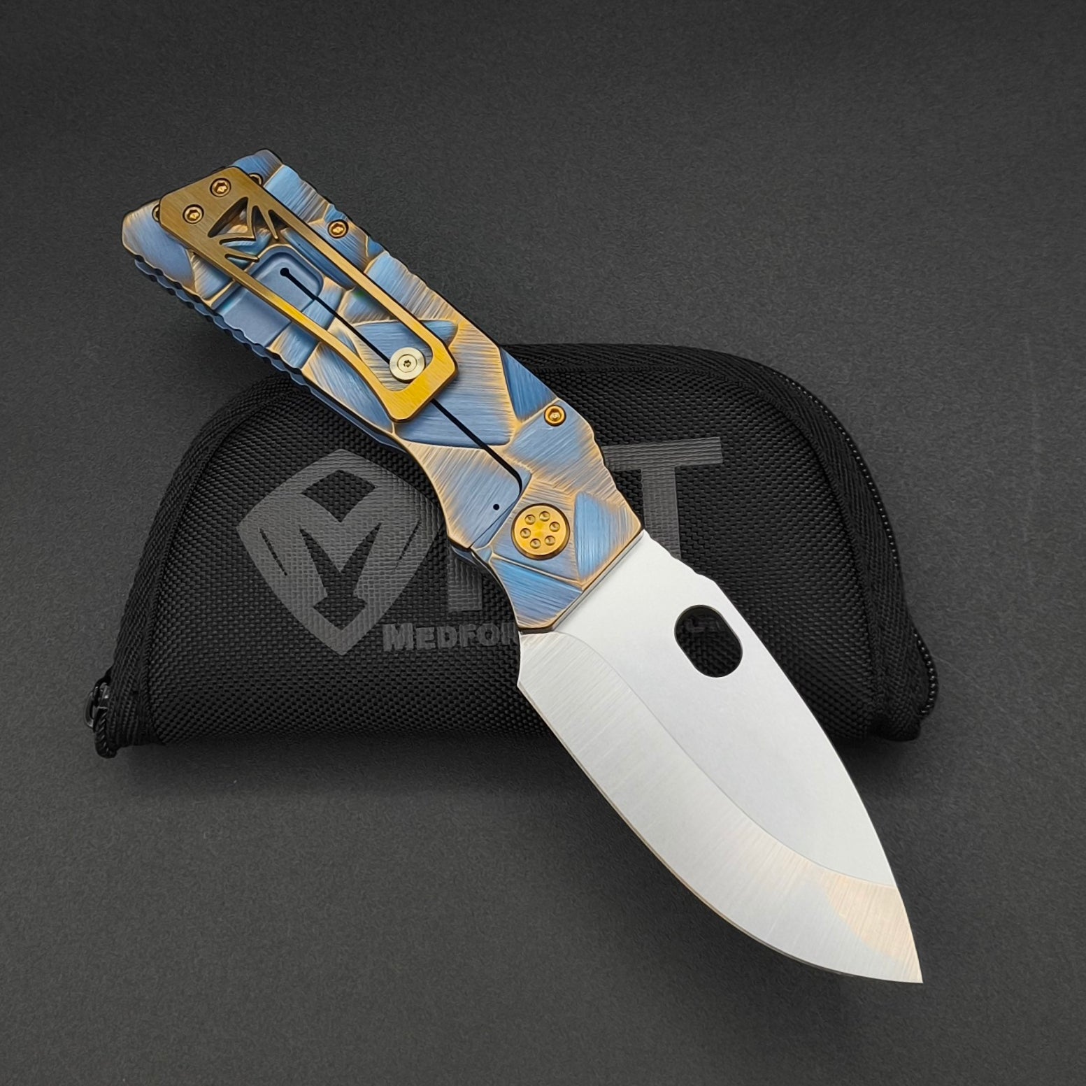Medford Fat Daddy MagnaCut, Blue with Bronze Stained Glass 2