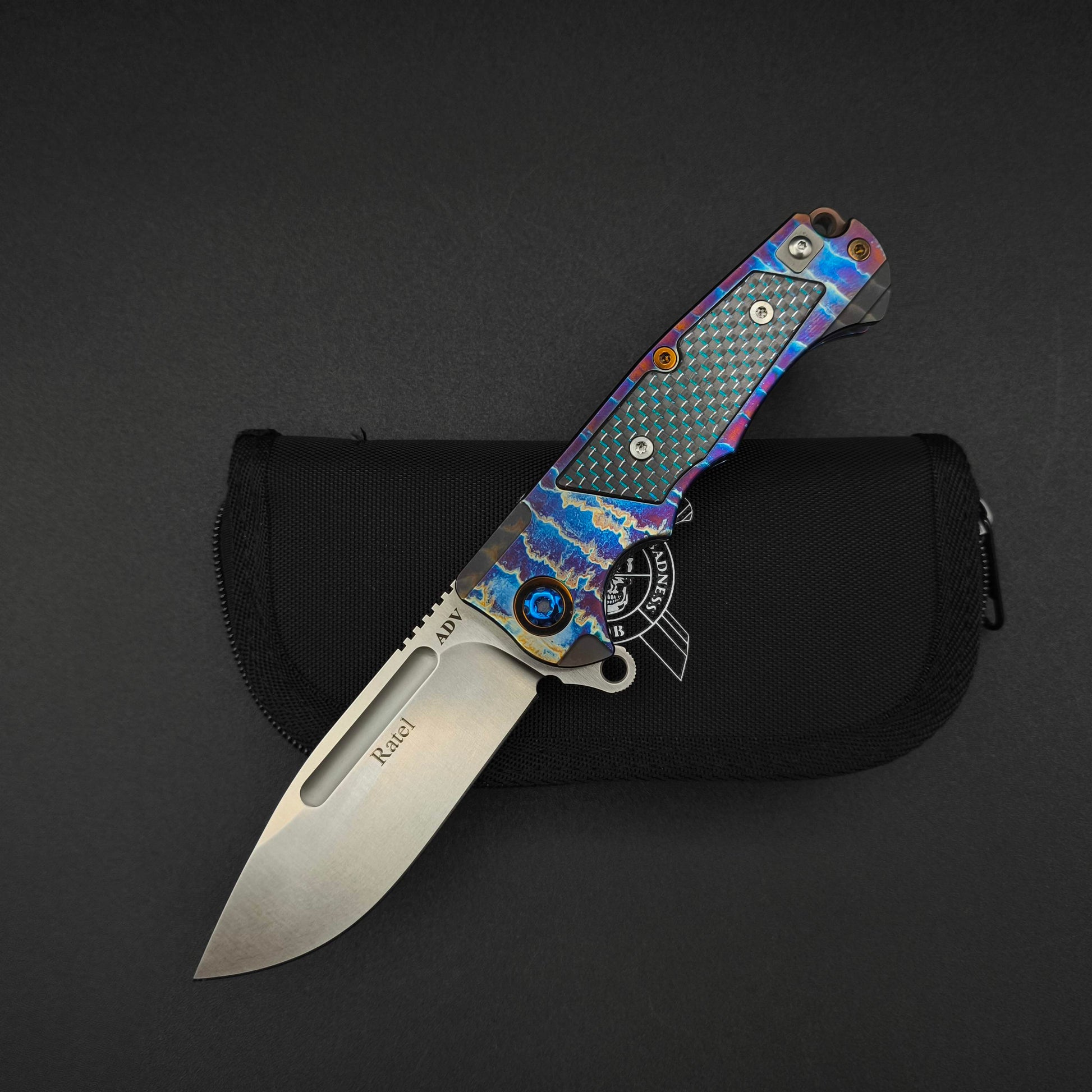 ADV Ratel Acid Rain, Black and Blue Carbon Fiber 1