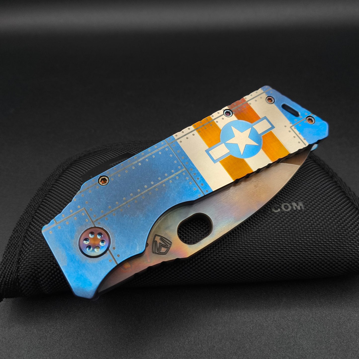 Medford Fat Daddy Vulcan, Blue Star-N-Bars Rivets 3