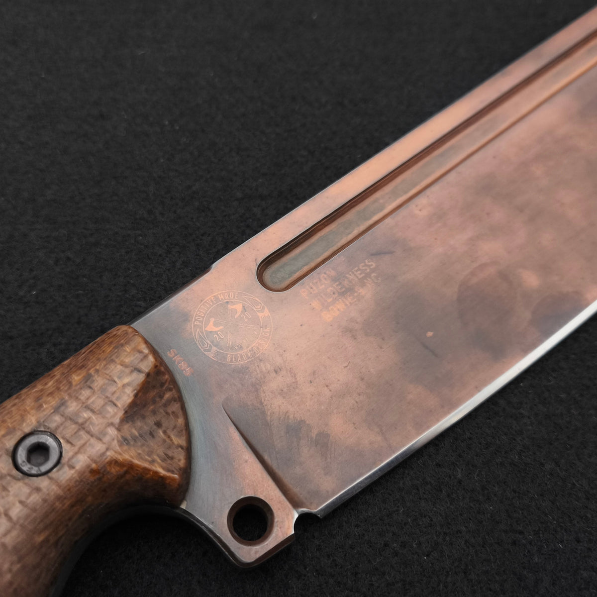 Work Tuff Gear PWB-9-NC (SK85), Vintage Copper, Brown Burlap Micarta - Special Edition 4