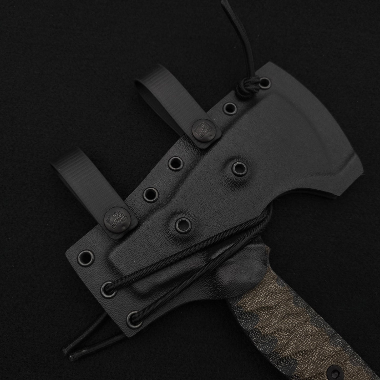 Half Face Blades Camp Hatchet OD Green/Black Canvas Micarta 4
