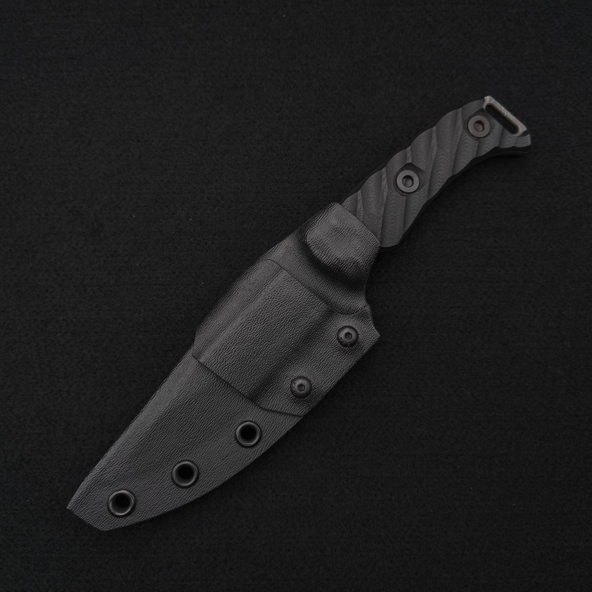 Half Face Blades Tosahwi Black G10 Acid Splash 4