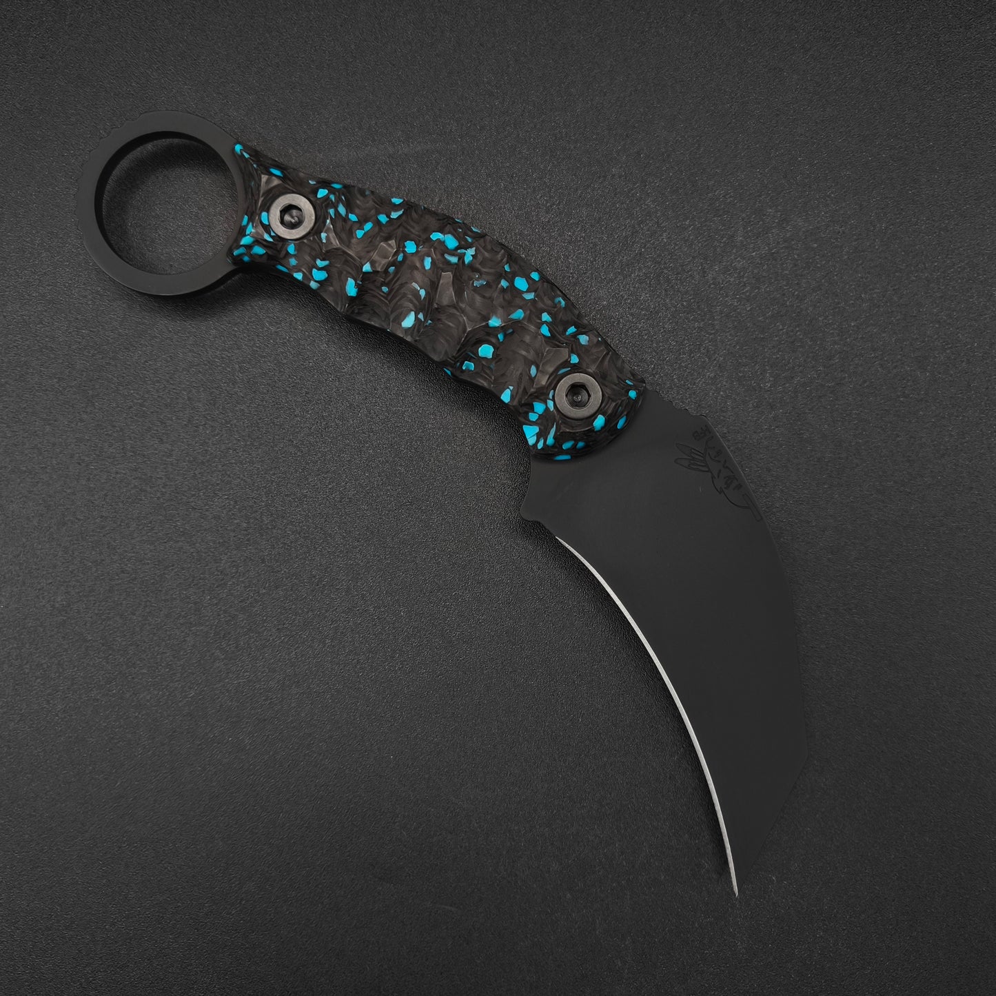 Half Face Blades Karambito Turquoise Rocky Wave Carbon, Armor Black Cerakote 1