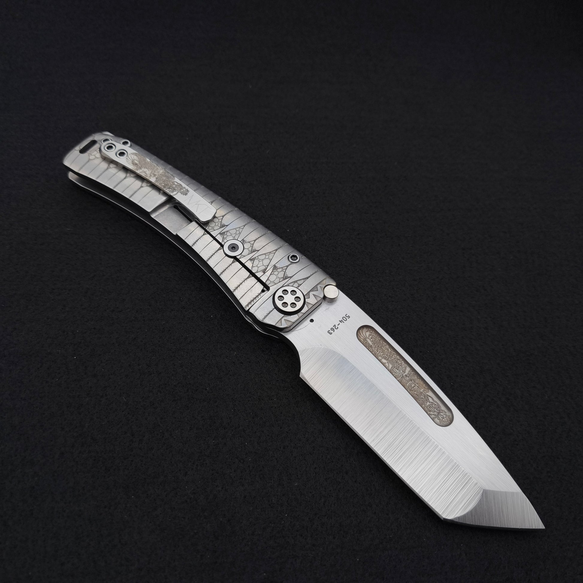 Medford Marauder H Tanto, Samurai Series, Radius "Tsumami-Maki" Wrap 2