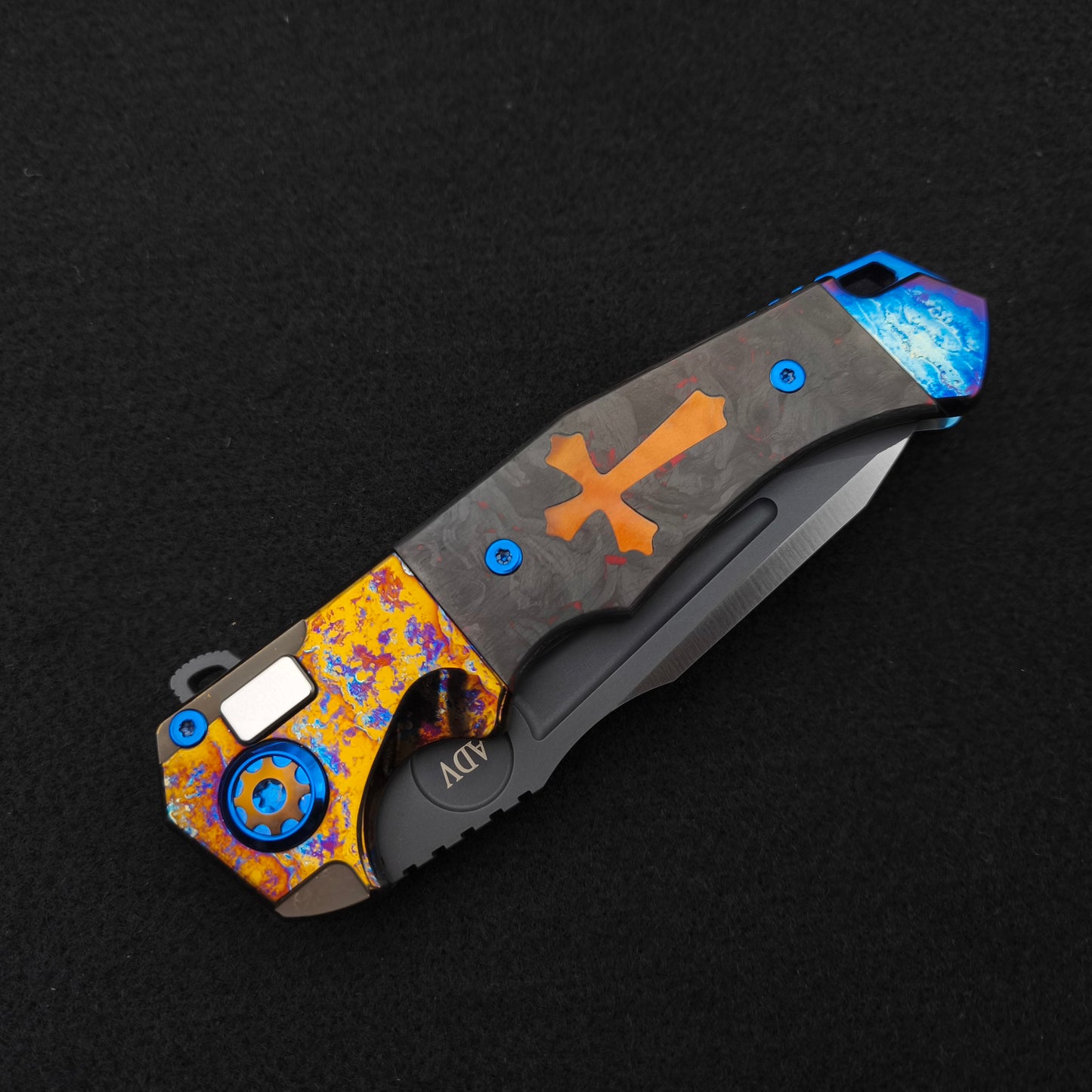 ADV Ronin Acid Rain, Carbon Fiber with Orange Cross 3