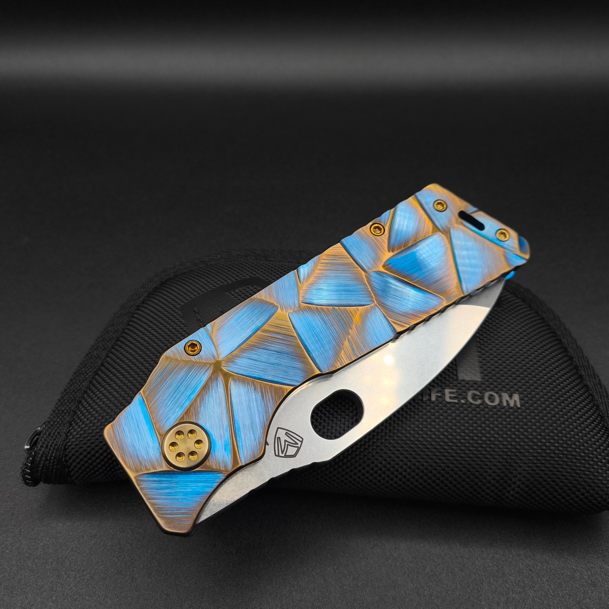 Medford Fat Daddy MagnaCut, Blue with Bronze Stained Glass 3