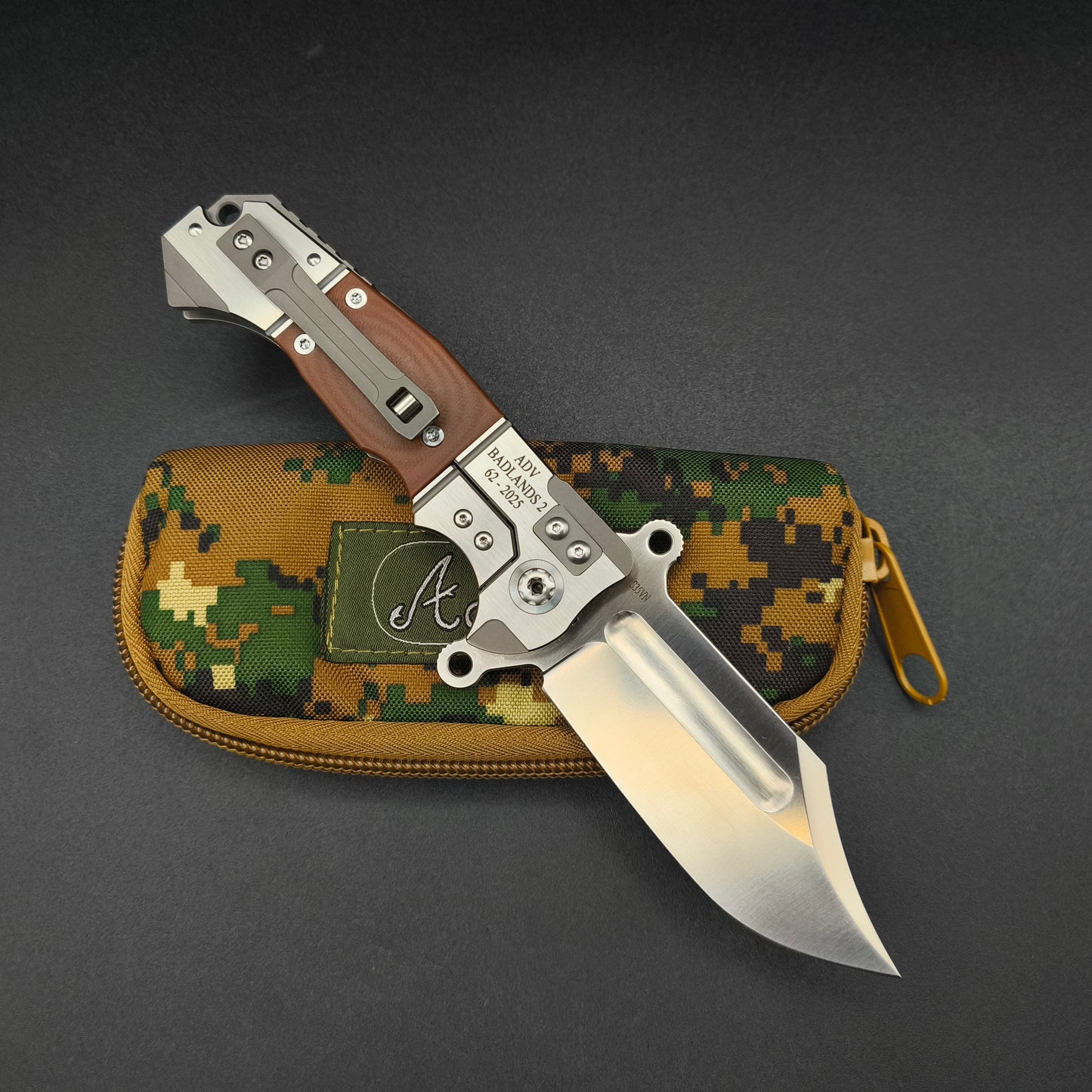 ADV Badlands Bowie Brown G10 2
