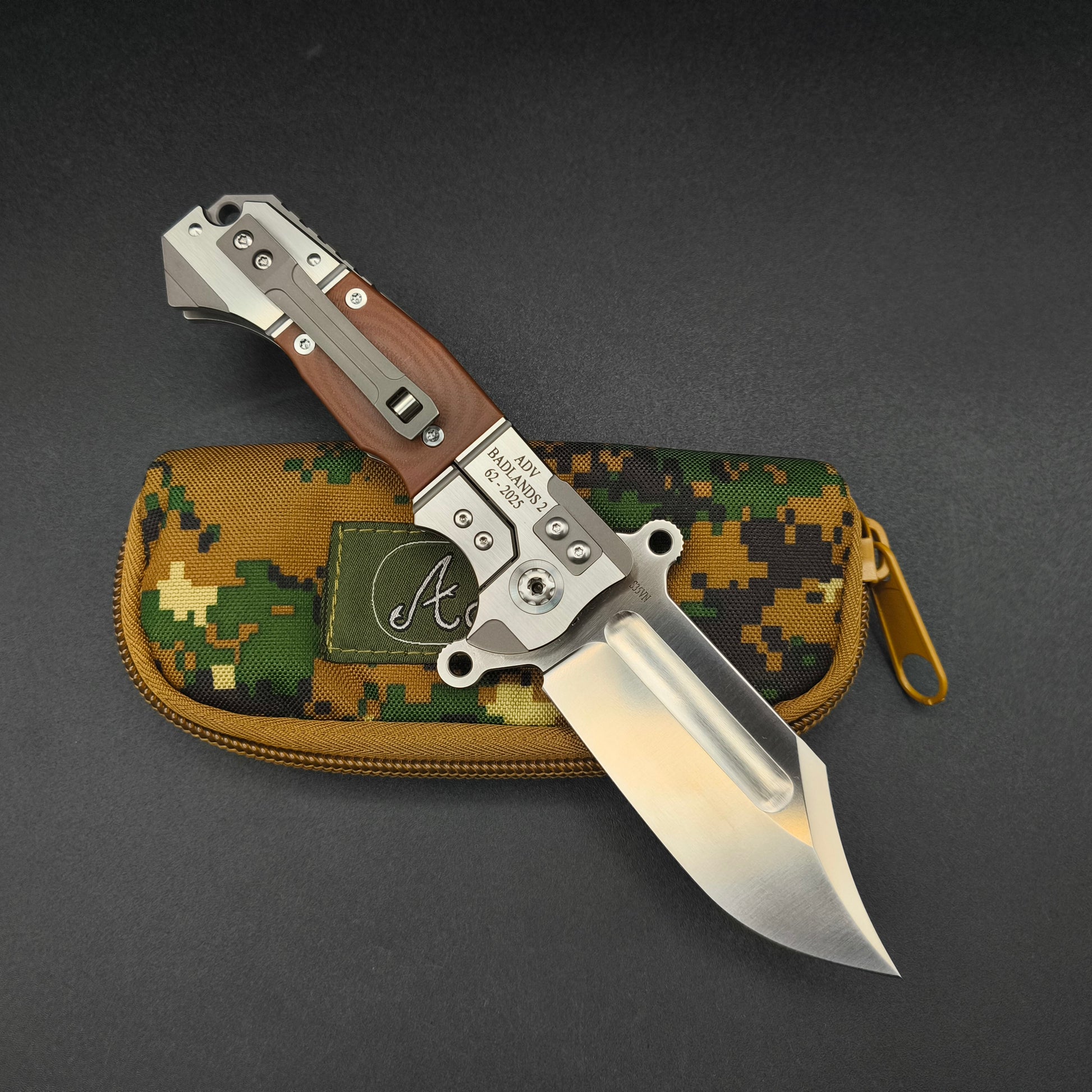 ADV Badlands Bowie Brown G10 2