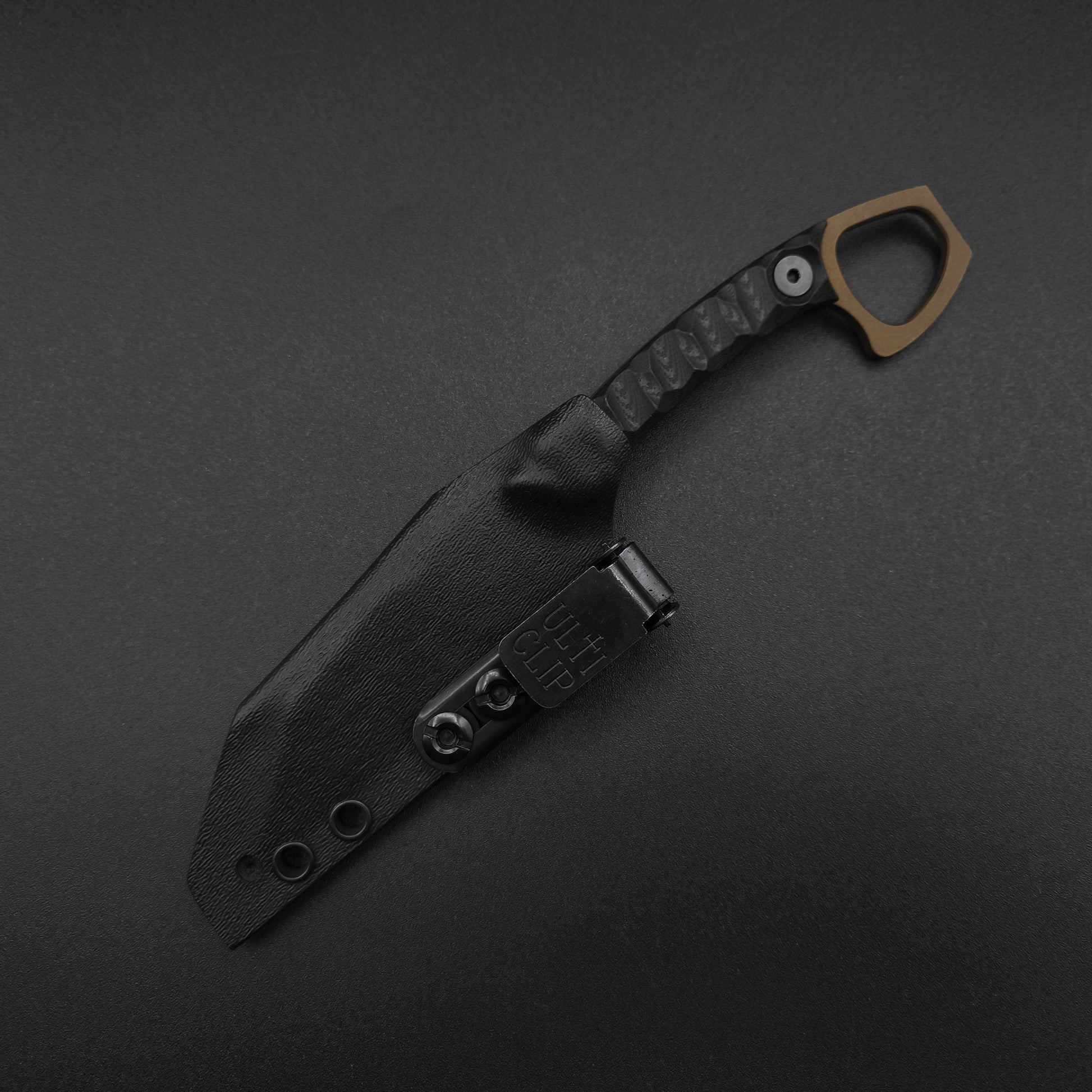 Half Face Blades SHPOS Black G10, Midnight Bronze Cerakote 4