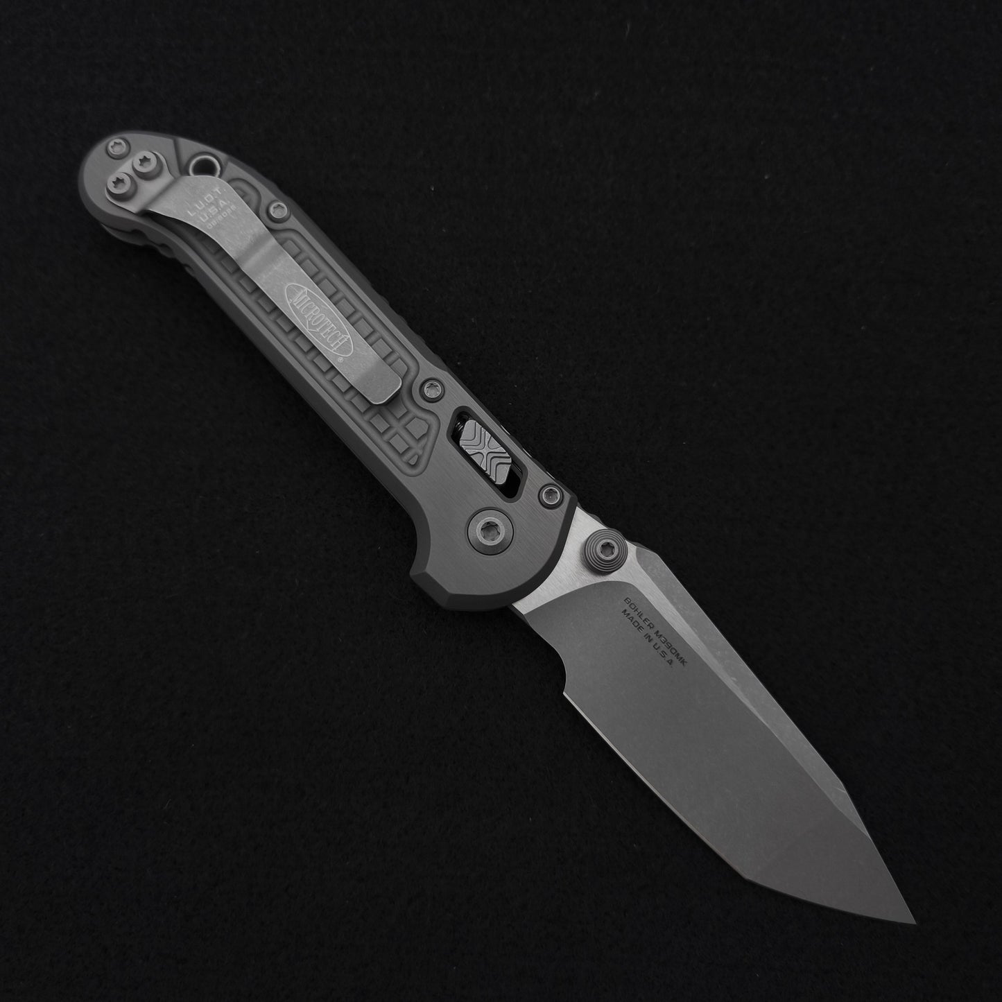 Microtech Knives L.U.D.T. RAM-LOK T/E Frag Natural Clear Apocalyptic Standard