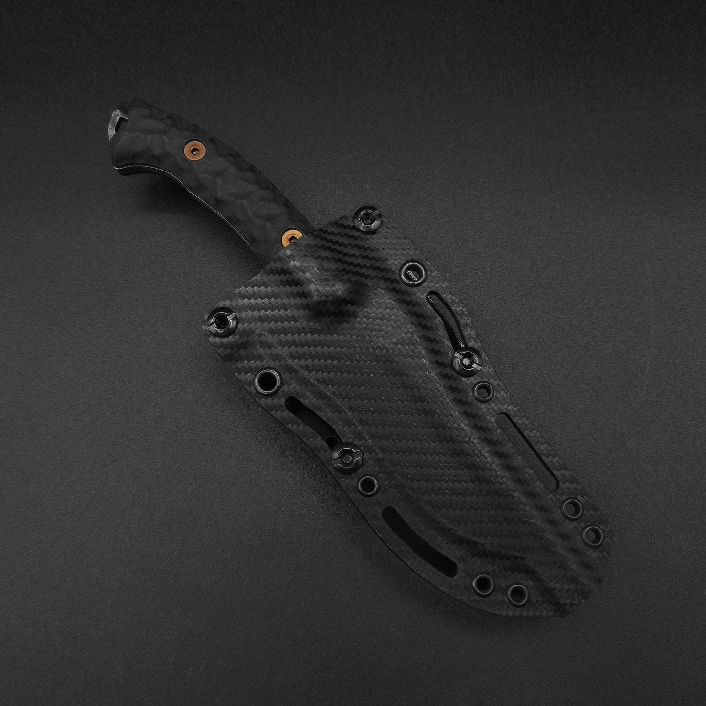 Dawson Knives Woodsman Rainstorm, Black G10, ProCut 3