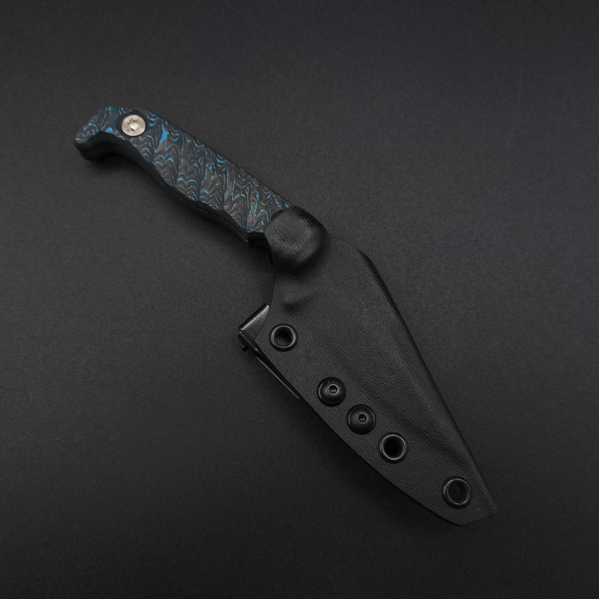 Half Face Blades Custom EDC Artic Storm Carbon Fiber 3