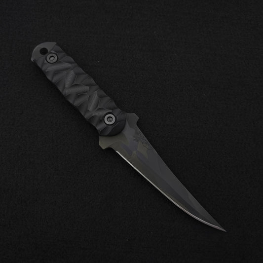 Half Face Blades Combat Filet Black G10, Black Multicam Cerakote