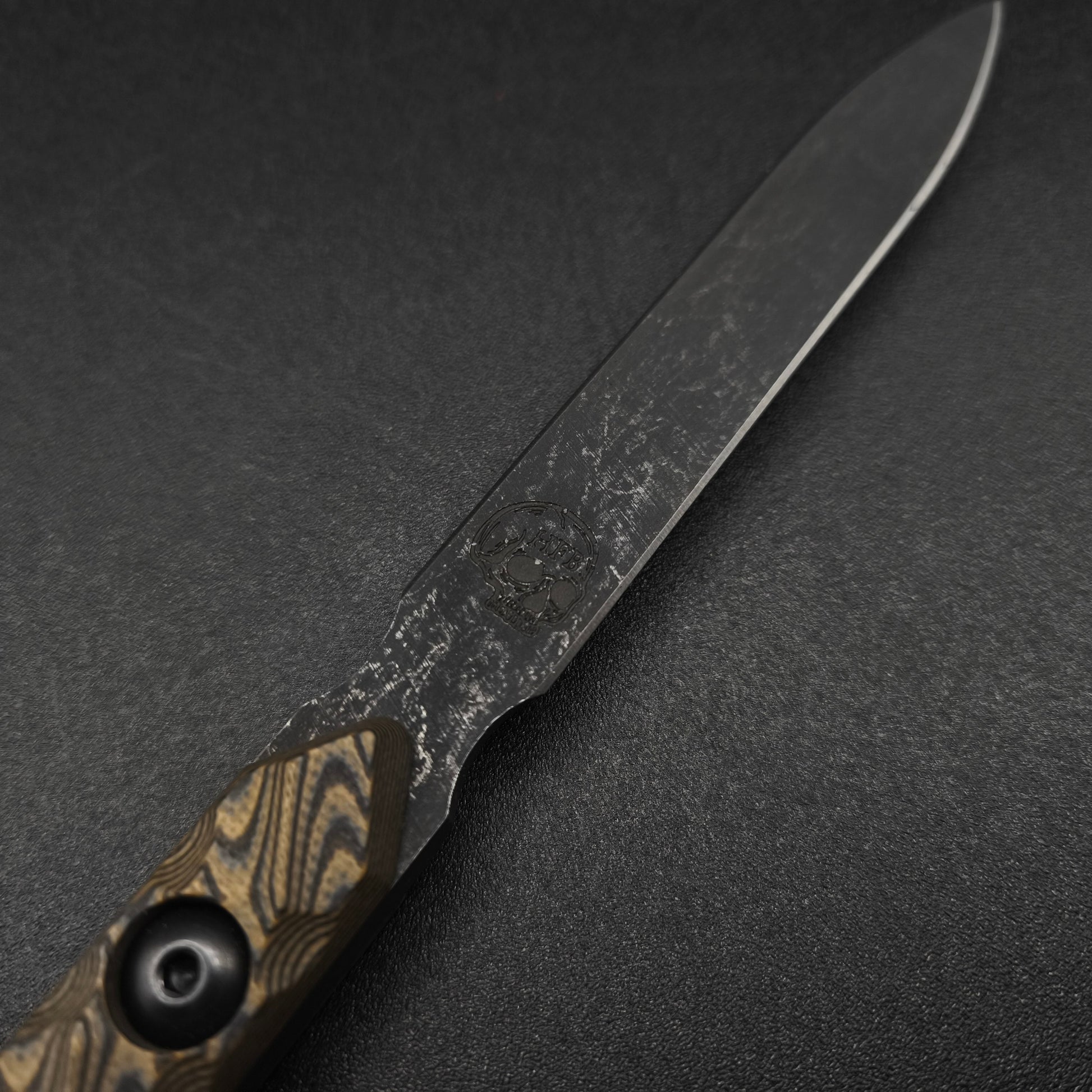 Half Face Blades OSS Spike, Desert Tan and Black G10 4