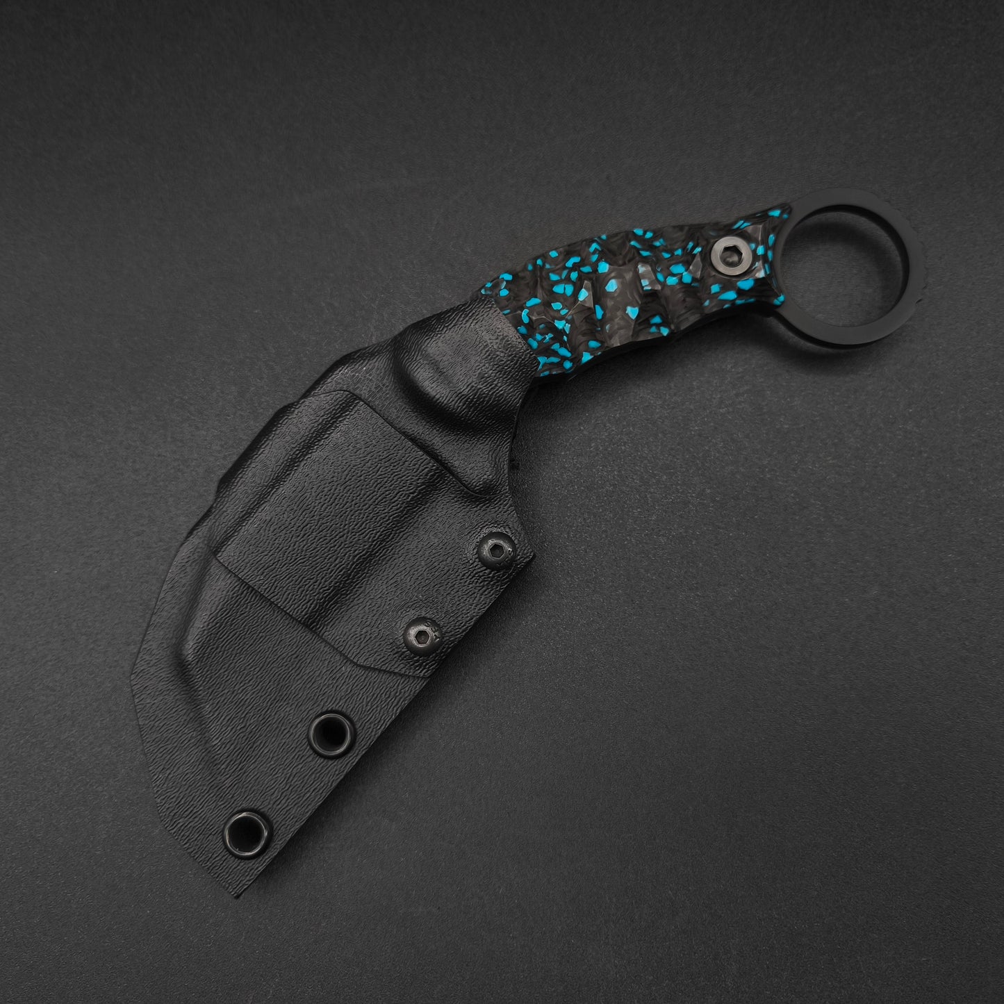 Half Face Blades Karambito Turquoise Rocky Wave Carbon, Armor Black Cerakote 4