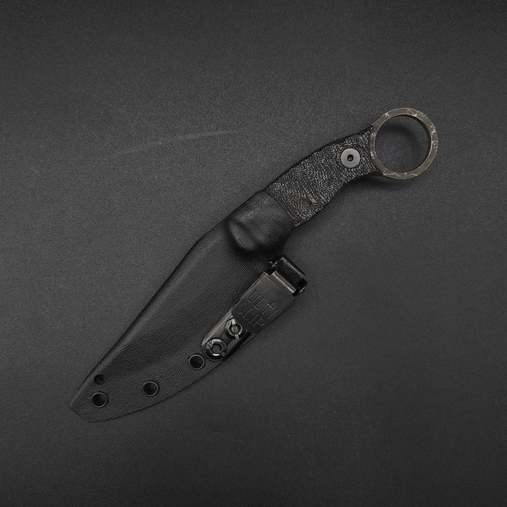 Half Face Blades Osoraku 3" Mini, Black Canvas Micarta 4