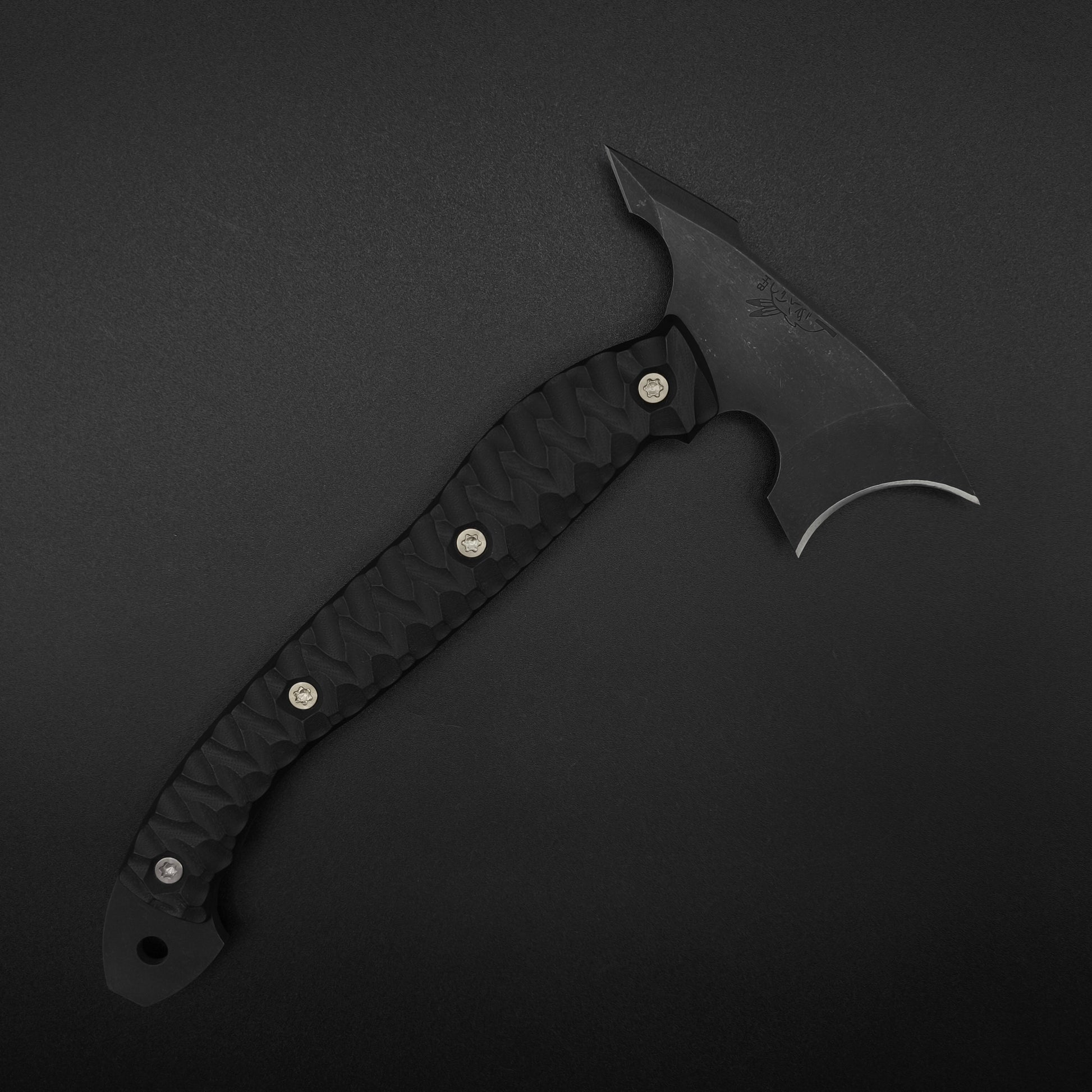 Half Face Blades Crescent Hawk Black G10 1