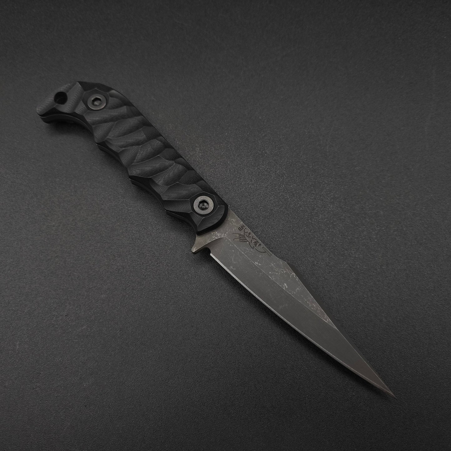 Half Face Blades Senator Black G10, stonewashed 1
