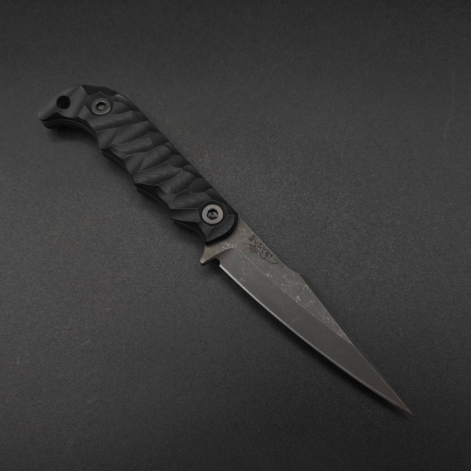 Half Face Blades Senator Black G10, stonewashed 1
