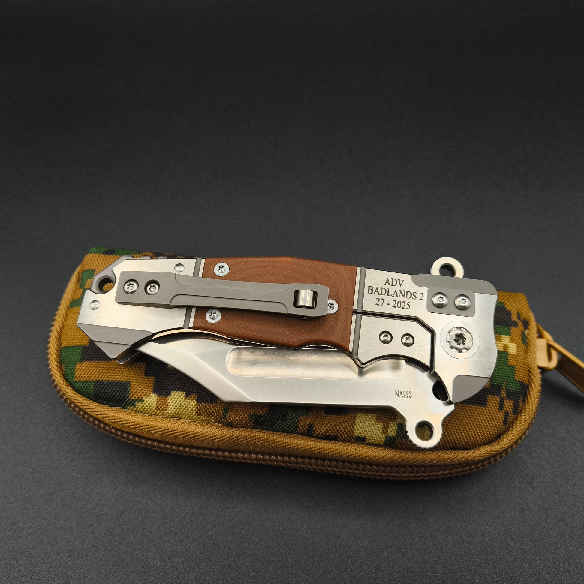 ADV Badlands Bowie Brown G10 4