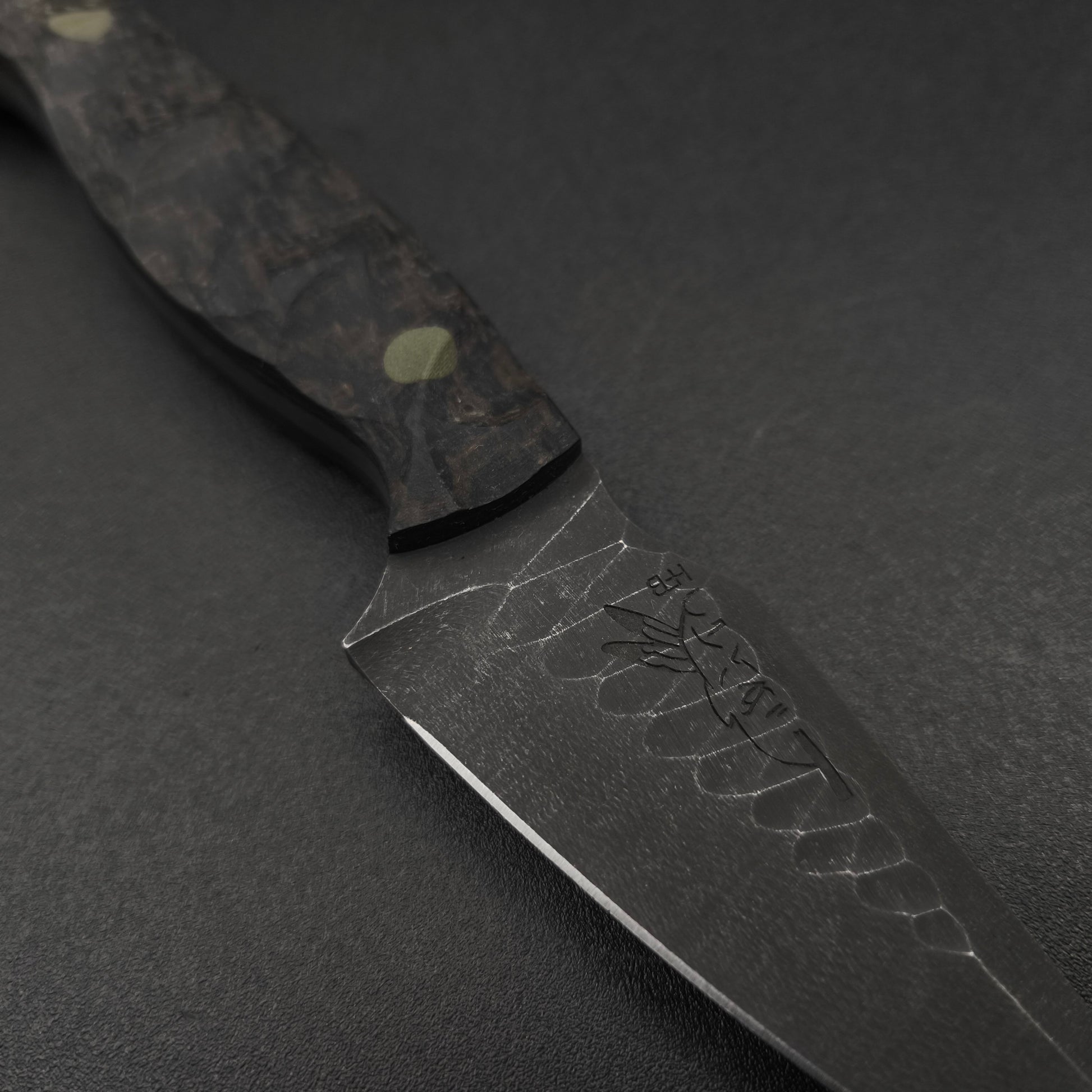 Half Face Blades Gulo Gulo, Mossy Oak Burlap Micarta 3