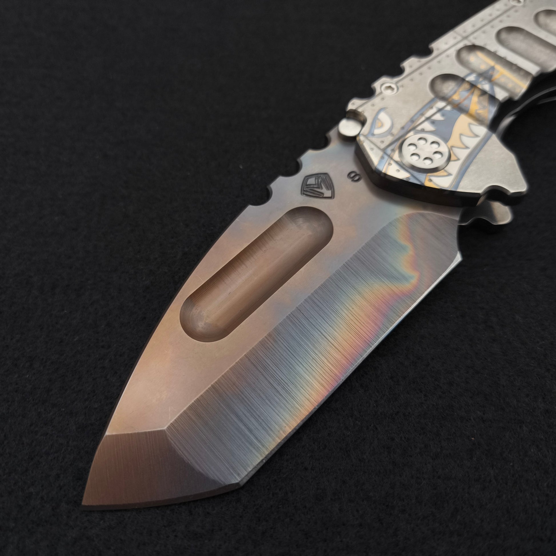 Medford Praetorian Ti Vulcan Tanto, Tumbled Warthog Stars and Bars 3