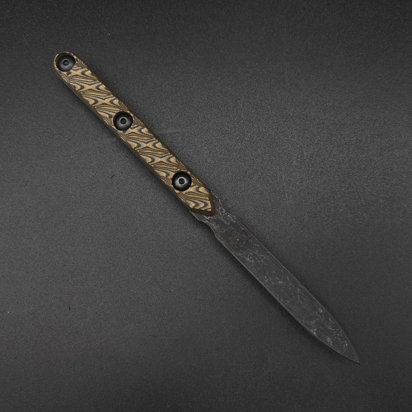 Half Face Blades OSS Spike, Desert Tan and Black G10 1