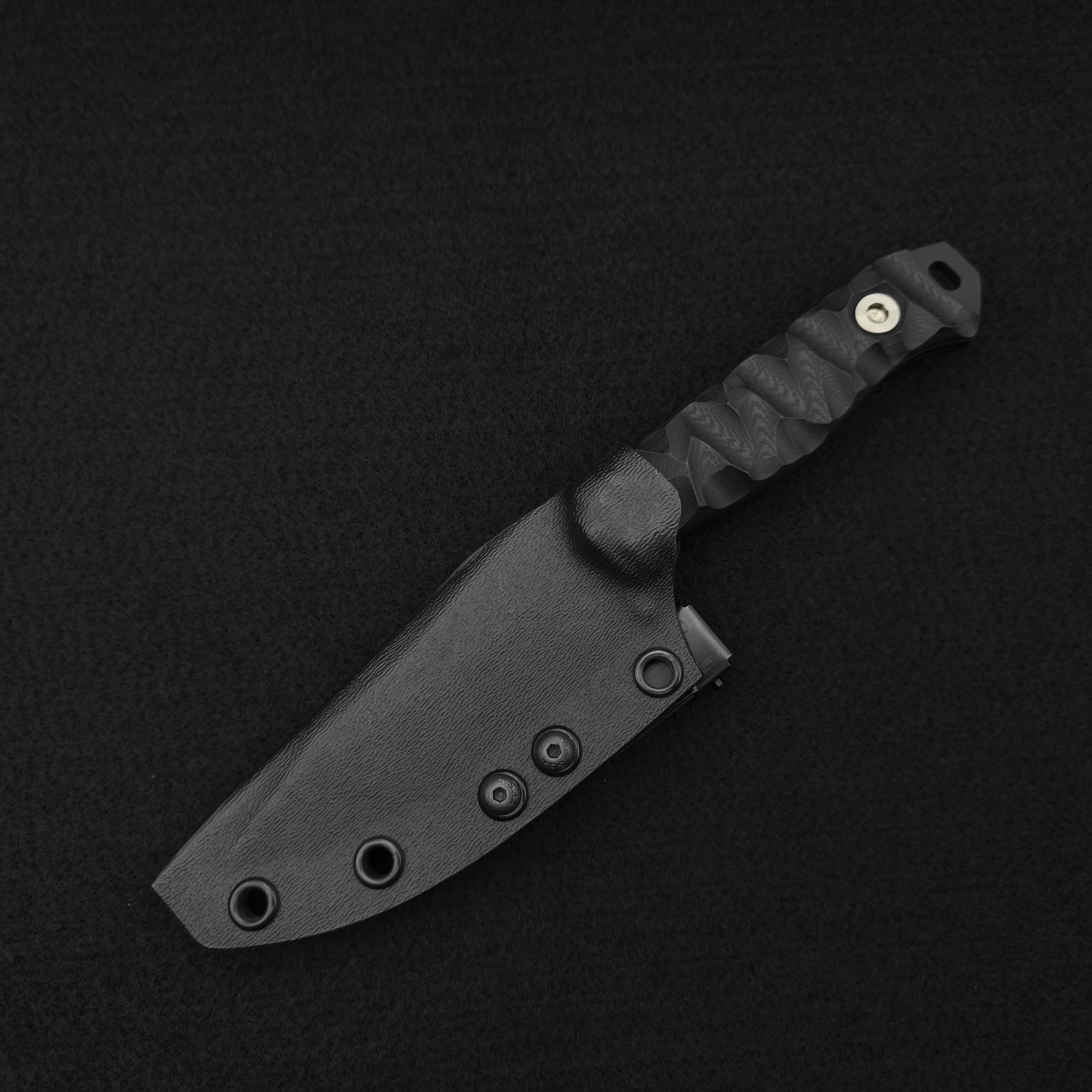 Half Face Blades Field Knife Jr Black G10, Armor Black 4