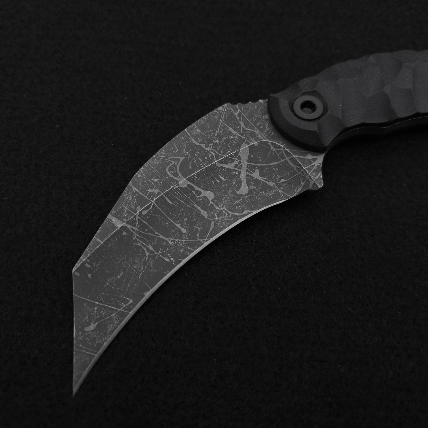 Half Face Blades Karambito Black G10, Acid Splash 3