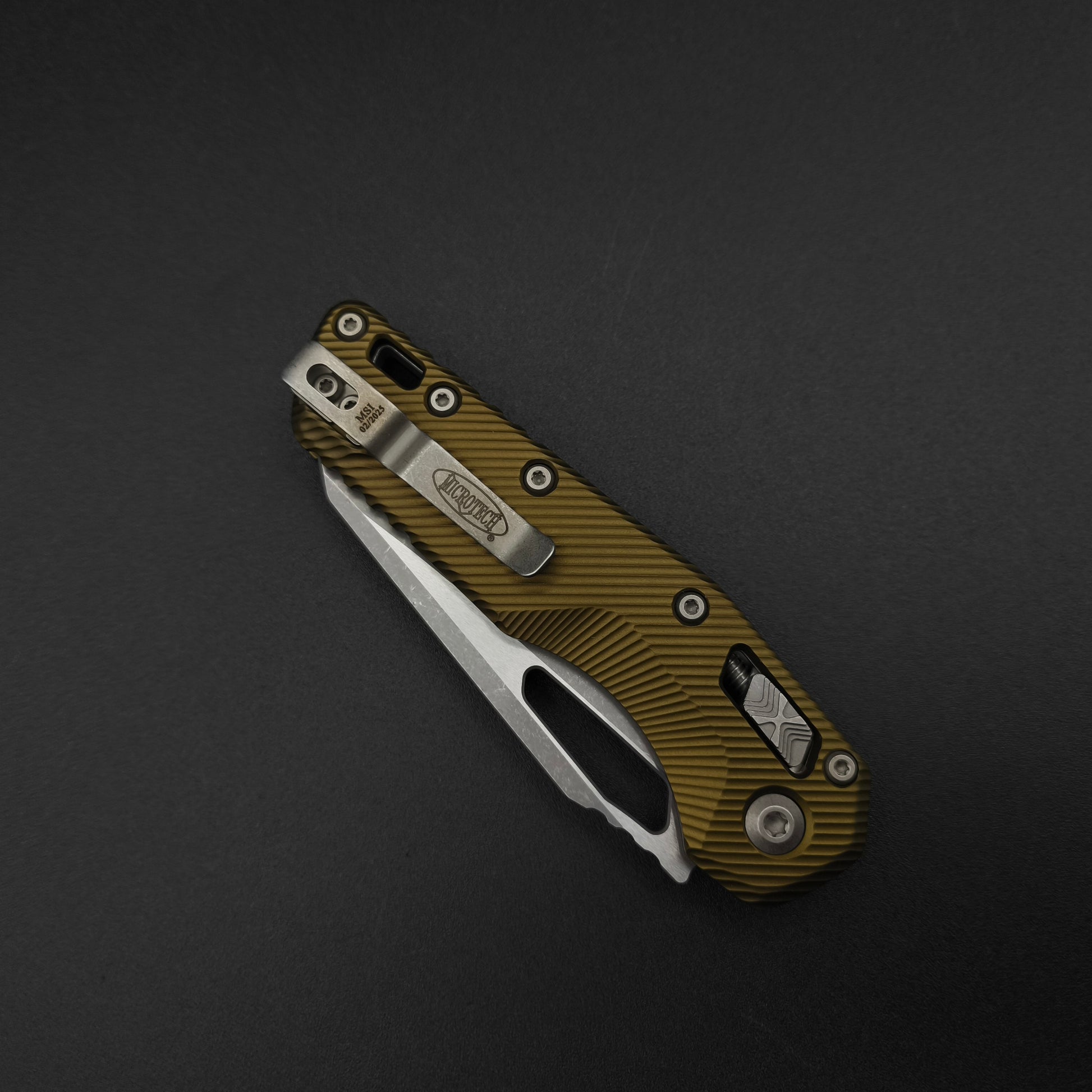 Microtech MSI S/E Apocalyptic Fluted OD Green Aluminium 4