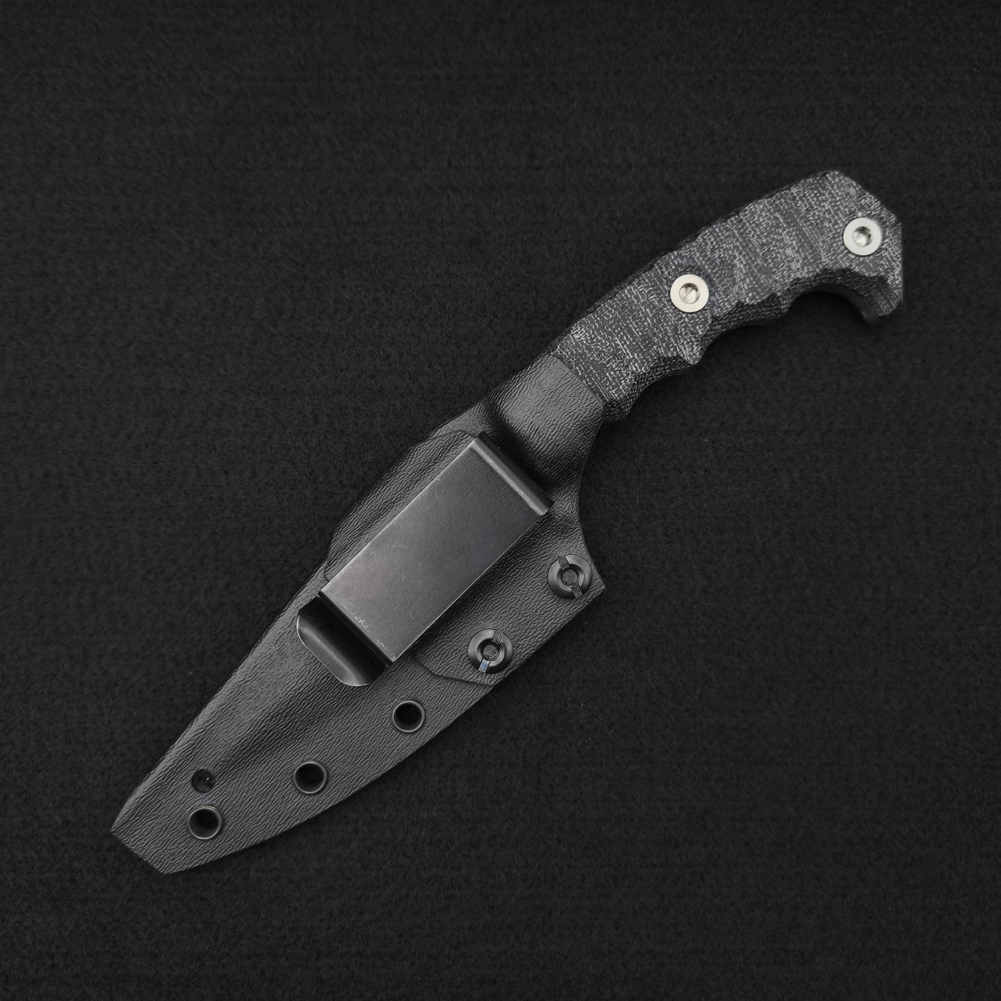 Half Face Blades HUMINT 4" Black Canvas Micarta 4