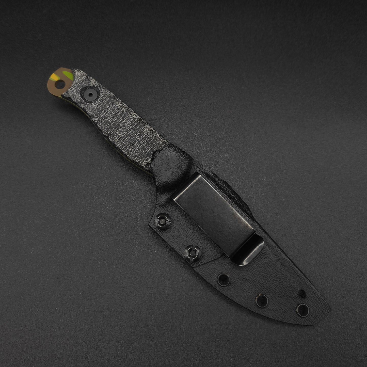 Half Face Blades Crow Scalper Black Canvas Micarta, Tropic Multicam 4