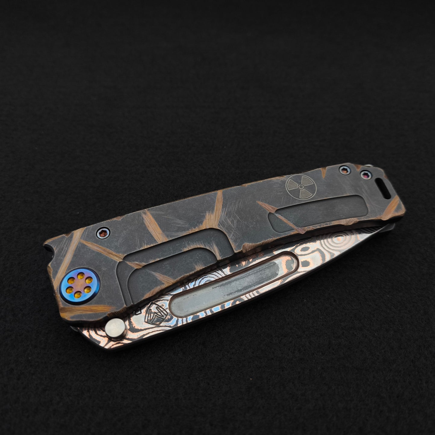 Medford Marauder H Baker Forge Copper Damascus Tanto, Black Fallout 5