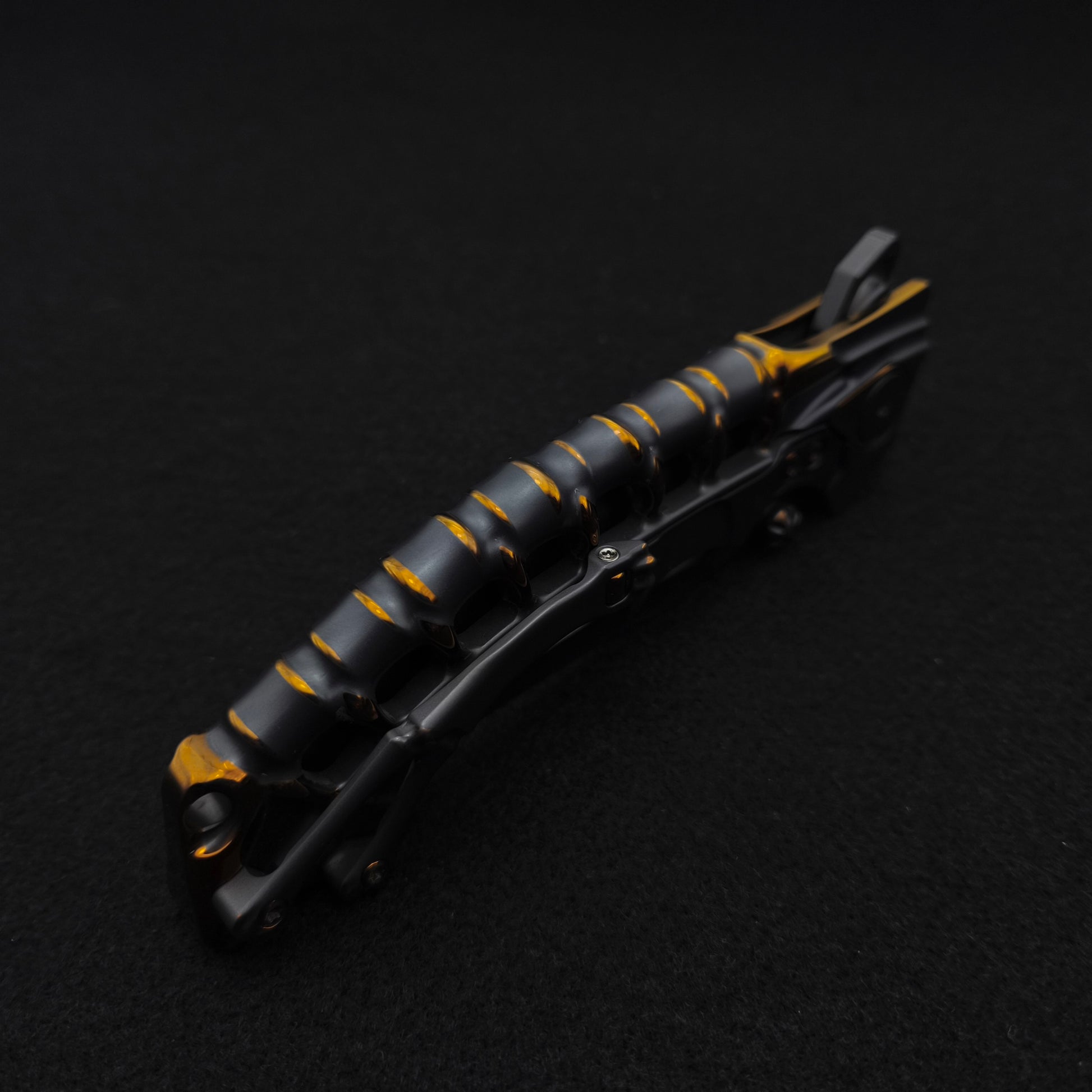 ADV Scavenger Gen 2, Integral Titanium Handle, Kal-Gard and Gold Finish, M390 3