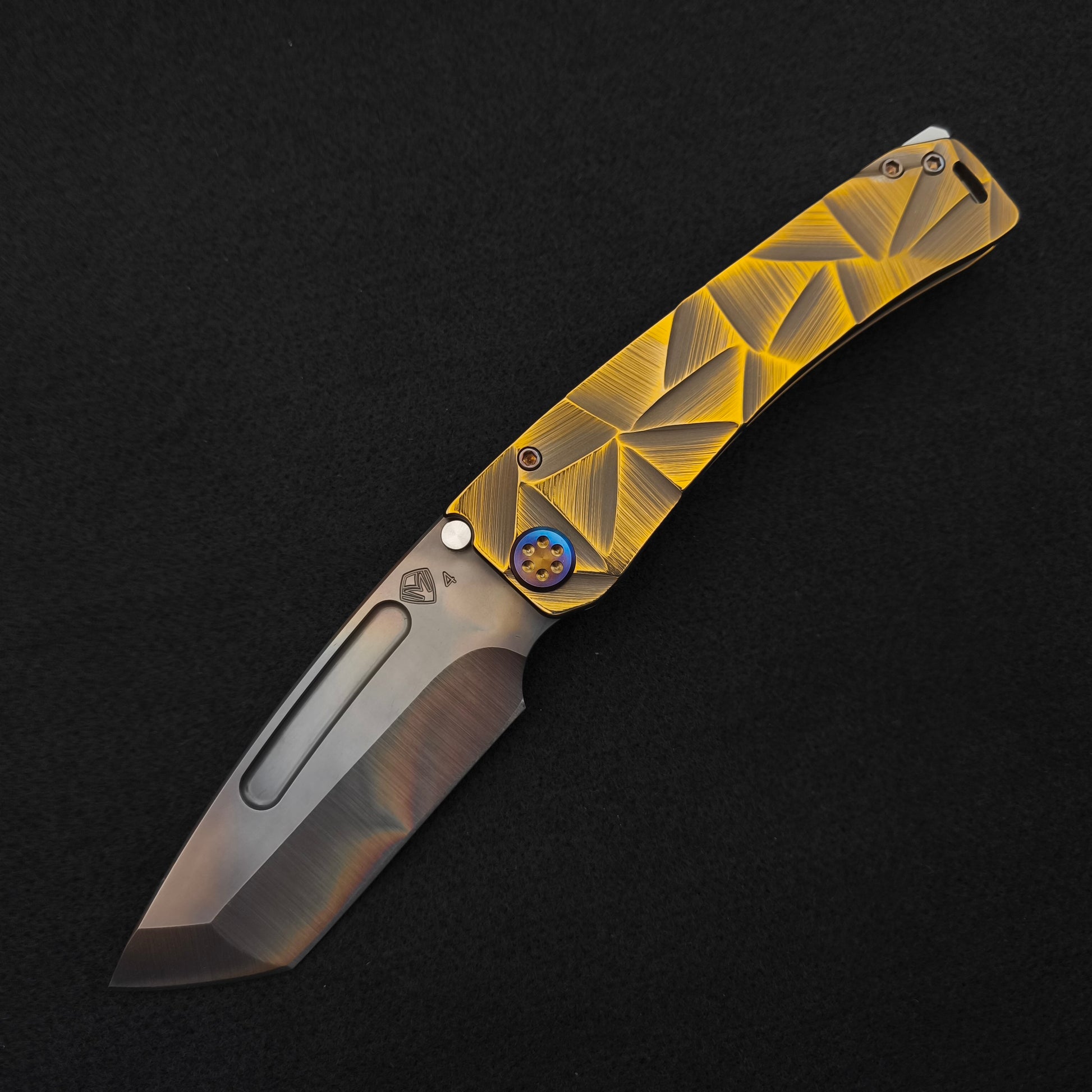 Medford Marauder, Full Size, Vulcan Tanto, Bronze Stained Glass 1