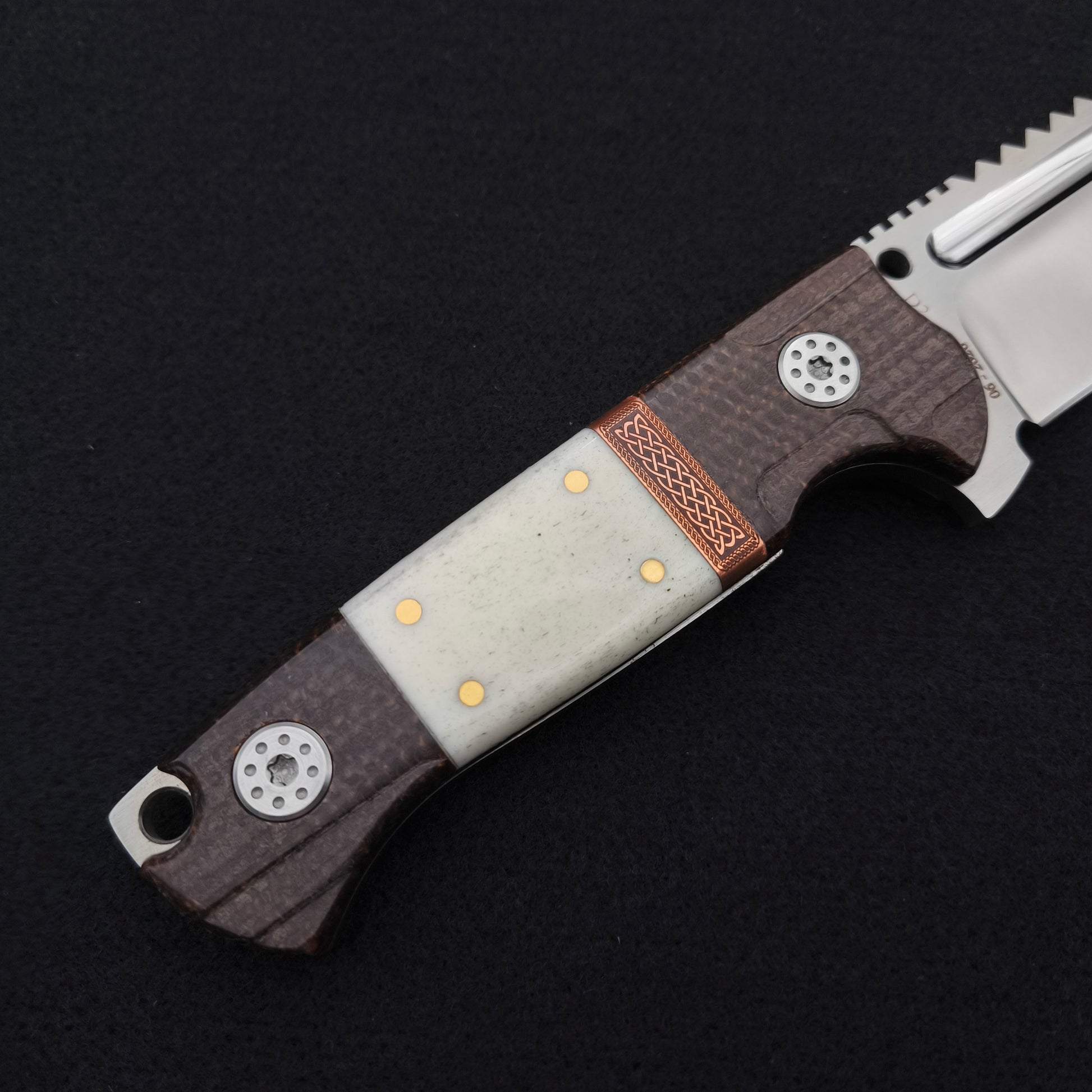 ADV Saw King Custom Micarta Scales 2 - 3
