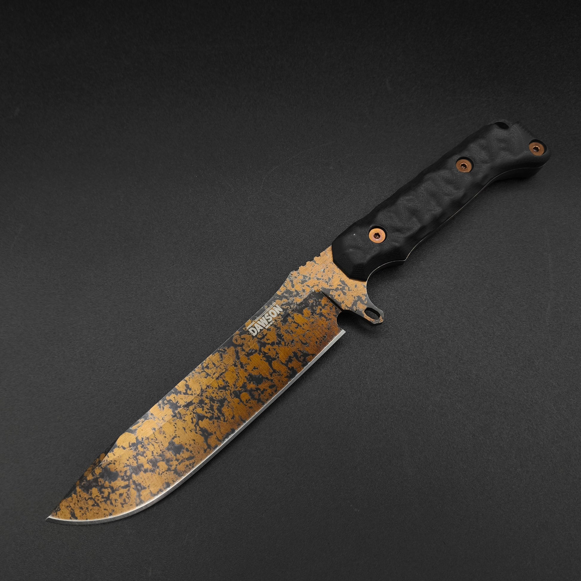 Dawson Knives Reaper Wildfire, Black G10, ProCut 2