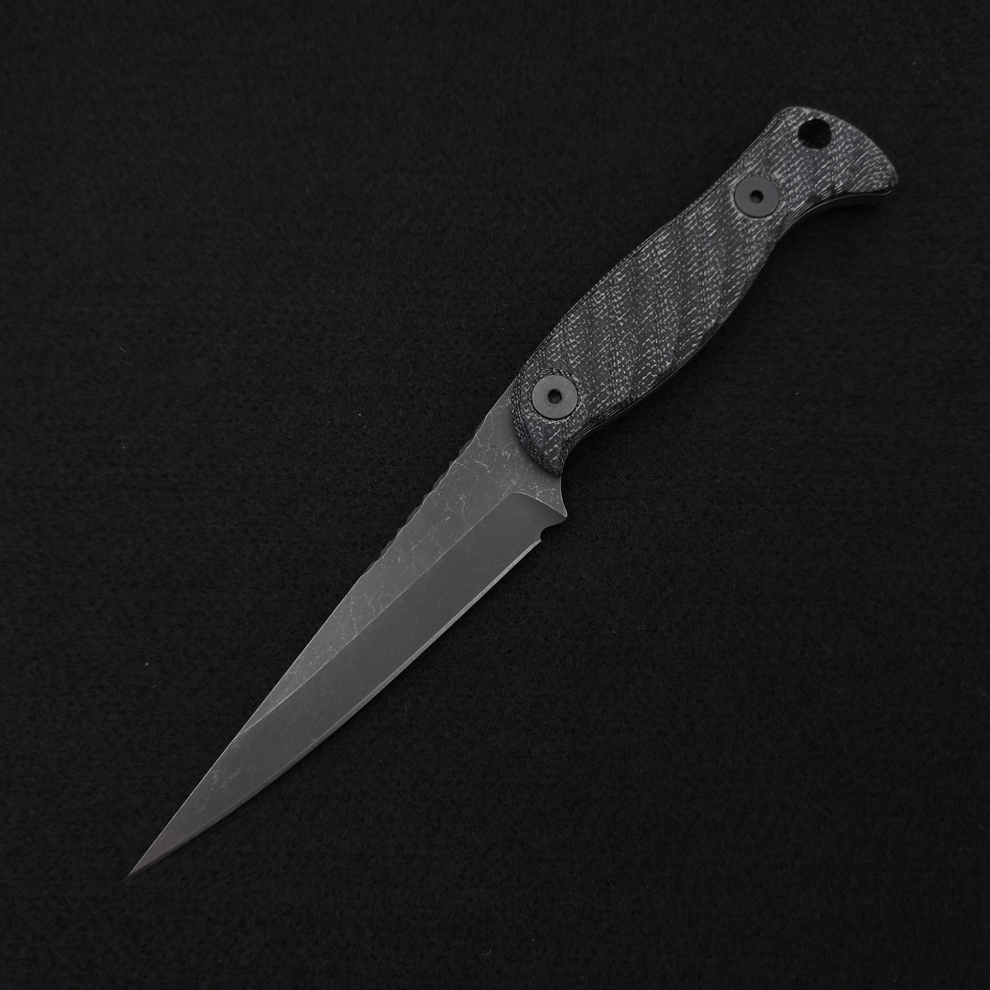 Half Face Blades Congressman Black Canvas Micarta 2