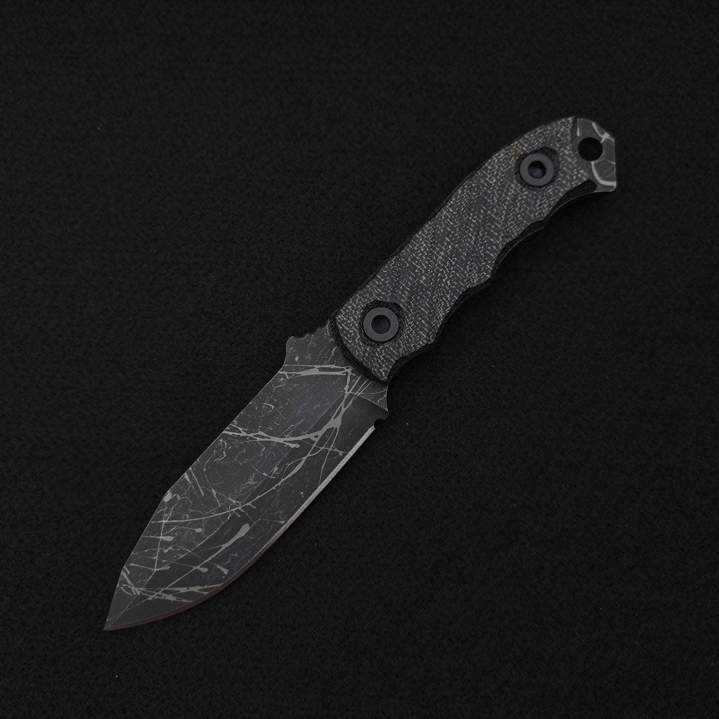 Half Face Blades Disaster Cub, Black Canvas Micarta