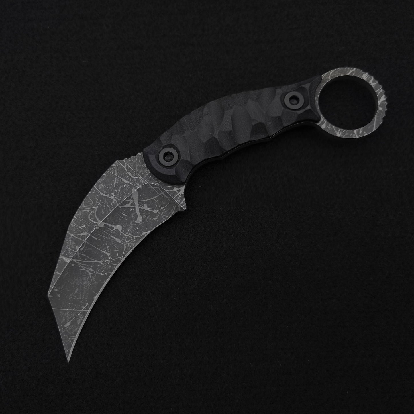 Half Face Blades Karambito Black G10, Acid Splash 2