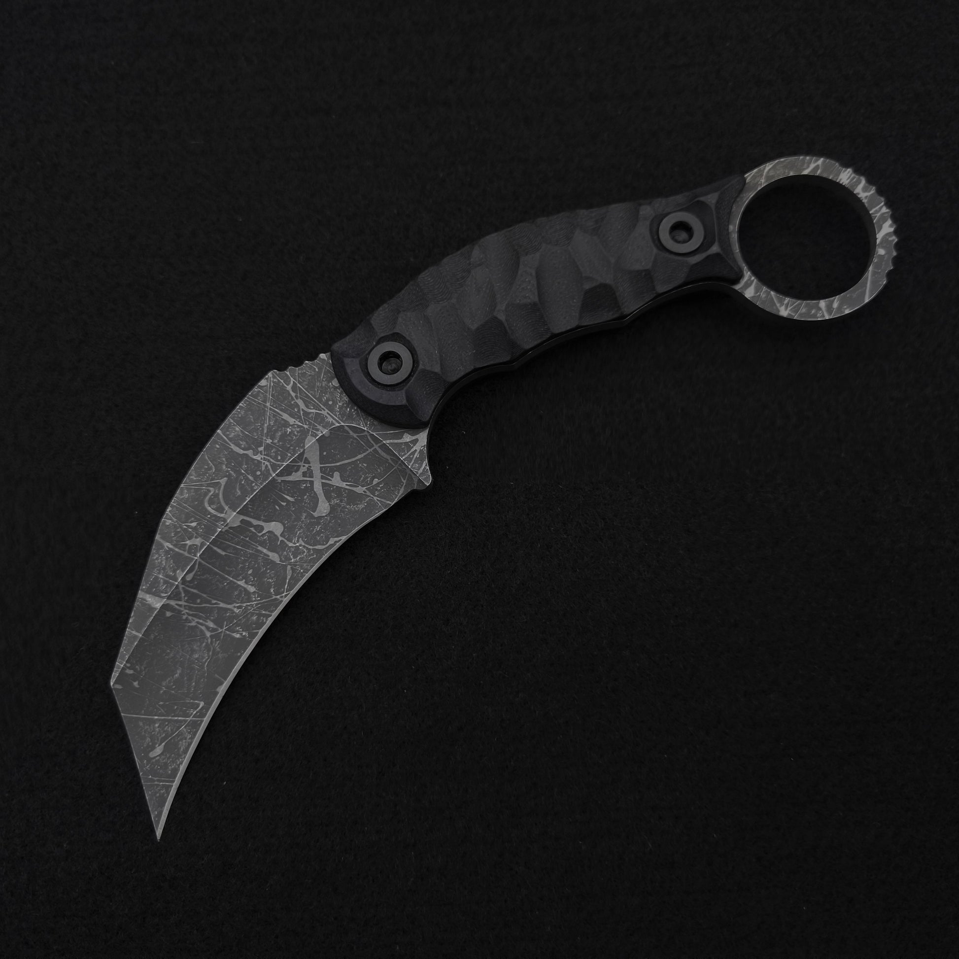 Half Face Blades Karambito Black G10, Acid Splash 2