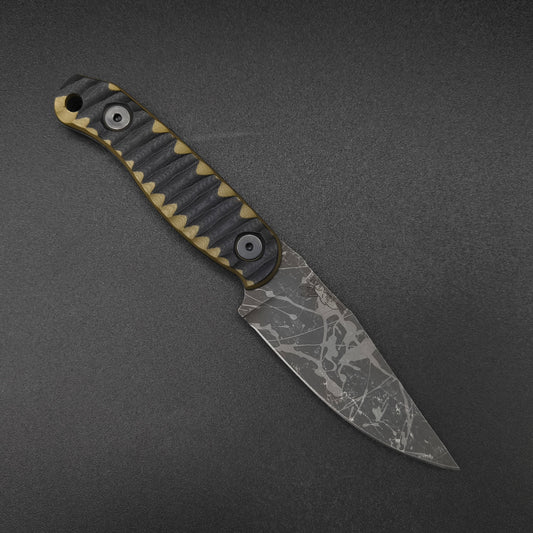 Half Face Blades Feather Light OD Green and Black G10